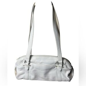 Derek Alexander - Chic White Leather Shoulder Bag